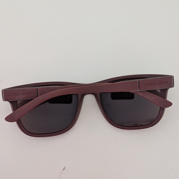 GIORGIO ARMANI Sunglasses Matte Bordeaux Brown Lens AR8037 5306/73 56 18 140 3N - Picture 7 of 13